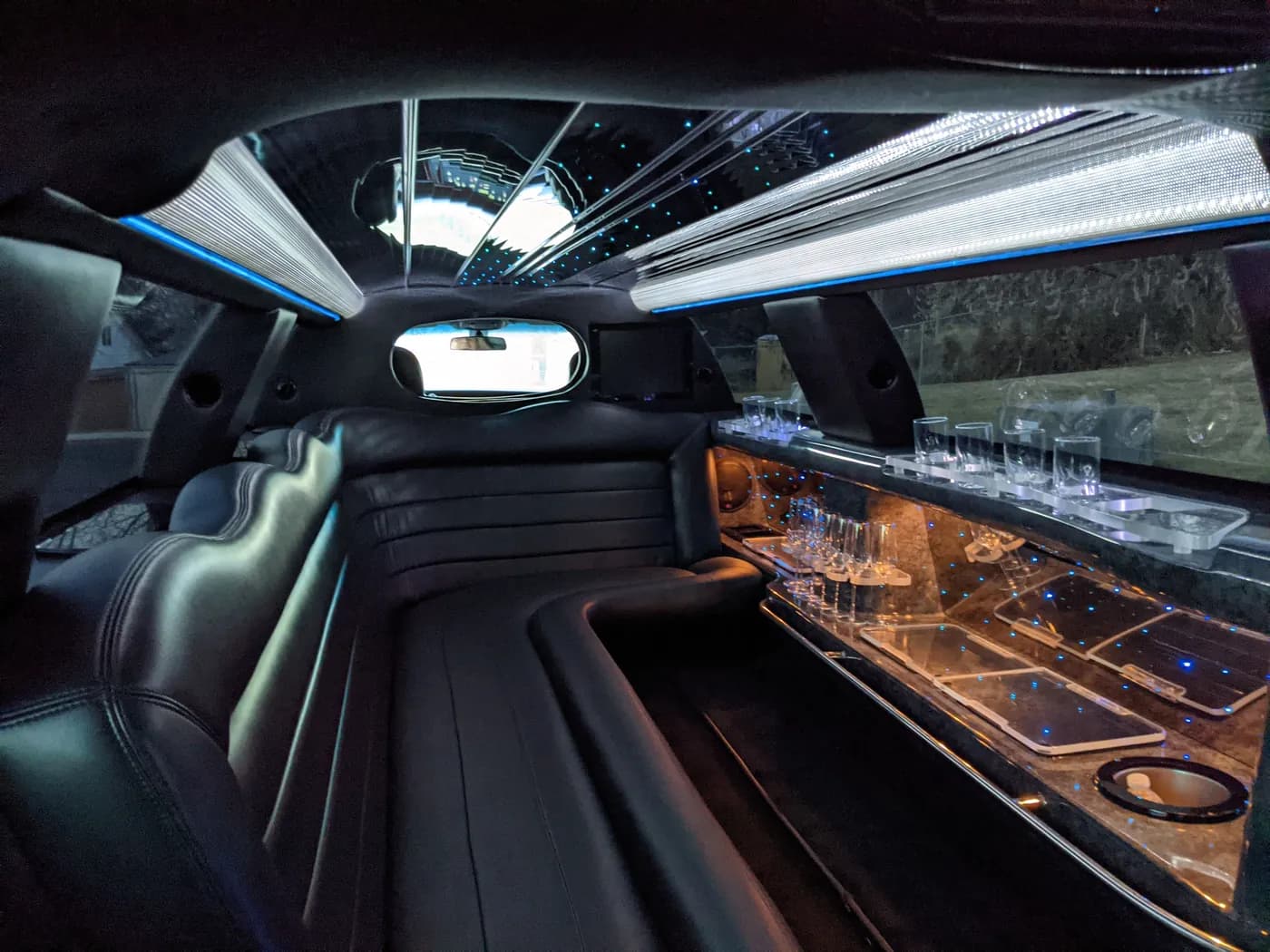 Luxury vehicle interior for the upcoming Black Luxury Limousine app